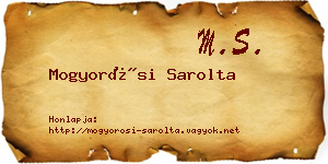 Mogyorósi Sarolta névjegykártya